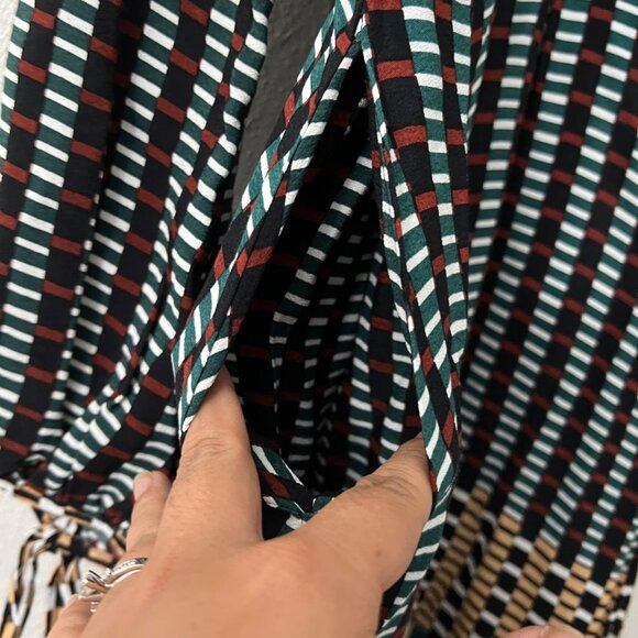 Maeve by Anthropologie Multicolor Geometric Long Sleeve Tunic Dress Size 2 - Picture 7 of 8